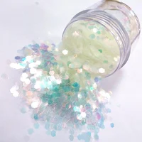 

Xucai glitter 2019 new design transparent chunky glitter for body and nail art