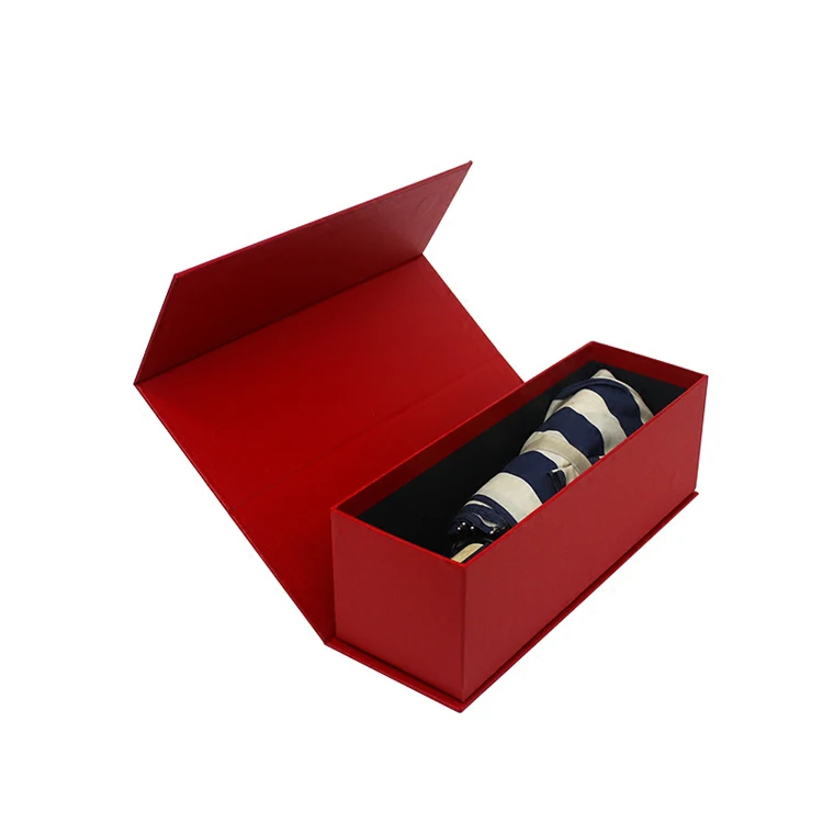 Customized Logo Printing Rectangle Gift Flip Magnet Hardcover Box