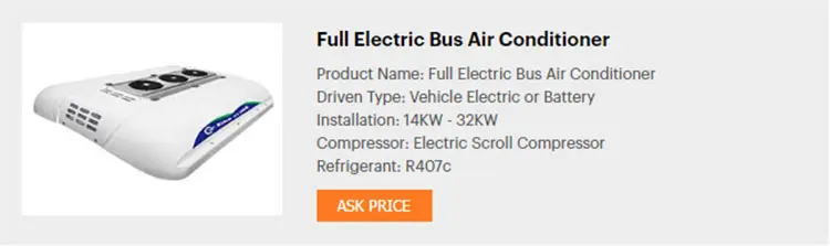 rooftop aircon for bus