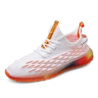 

4D print Fly weave mesh cloth men's sports fashion coconut casual shoes