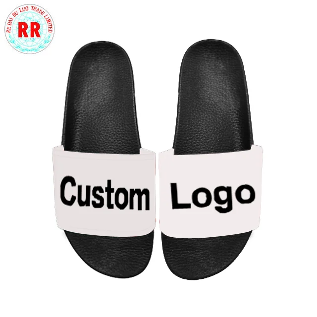 
hot selling men slides slipper sandals custom logo PVC slipper slide sandal 