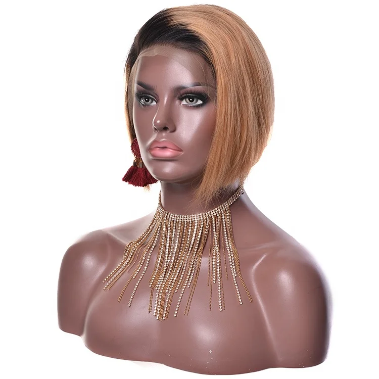 

8 Inch Two Tone Lace Front Wig Natural Hair