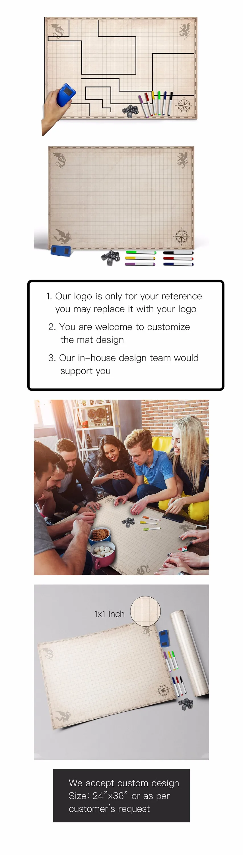 1.22a2 Dry Erase Playing Map D&d Battle Map Dungeons And Dragons Grid