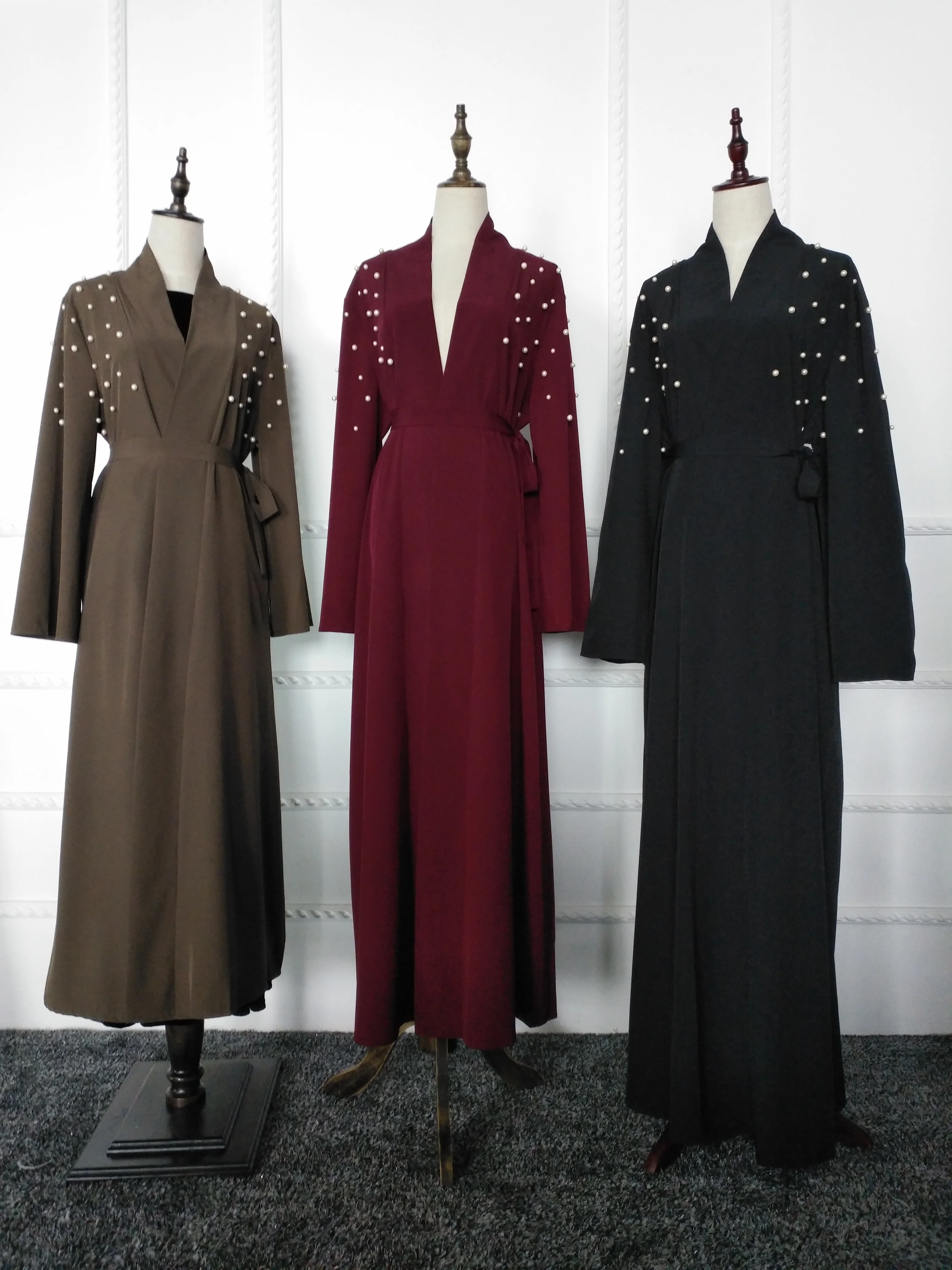 Top Quality New Model Abaya In Dubai Front Open Abaya Dress - Buy New ...