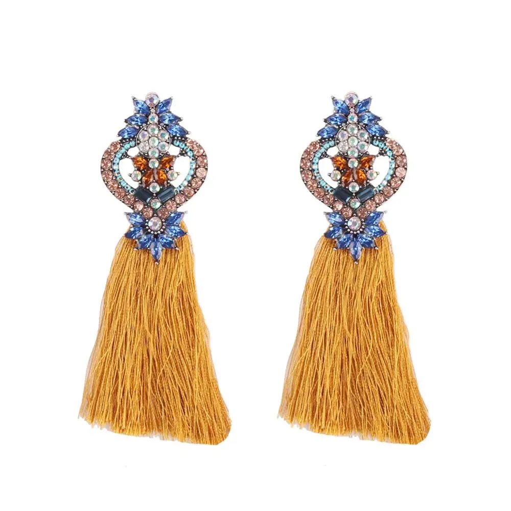 

17792 Dvacaman Fashion crystal stud tassel Earrings jewelry Wholesale Gifts Christmas Valentine's day women lady girls