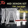 Auto parts electric car conversion kit 75W HID xenon ballast HID projector xenon kit for volkswagen polo accessories