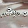 8MM 925 Sterling Silver Metal Round Beads For Bracelet