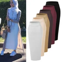 

2018 Fashion colorful long pencil skirts for muslim women