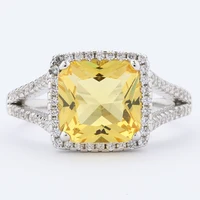 

Price white gold yellow sapphire rings jewelry women 925 sterling silver