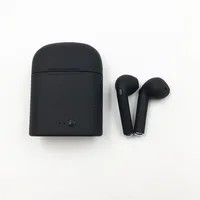 

black matt color i7s with charging box twins Headset bt wireless earphone i7s tws i8 i9 i10 i11 i12