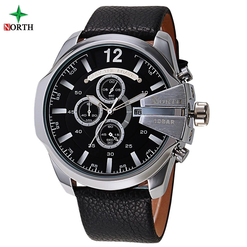 

Free Shipping Promotional Low Moq Leather Band Perfect Japan PC21 Movement Fashion Men Business Watch NW6002