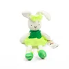 Long eared singing green plush bunny rabbit toy