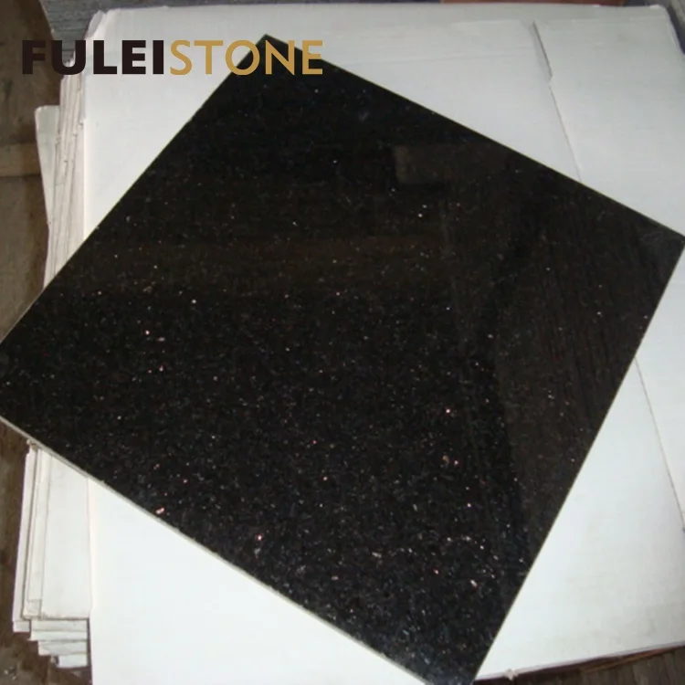 black galaxy granite tiles