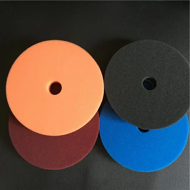 

Hard Medium Soft soft car detailing yellow foam pad, Black blue orange maroon green gray yellow