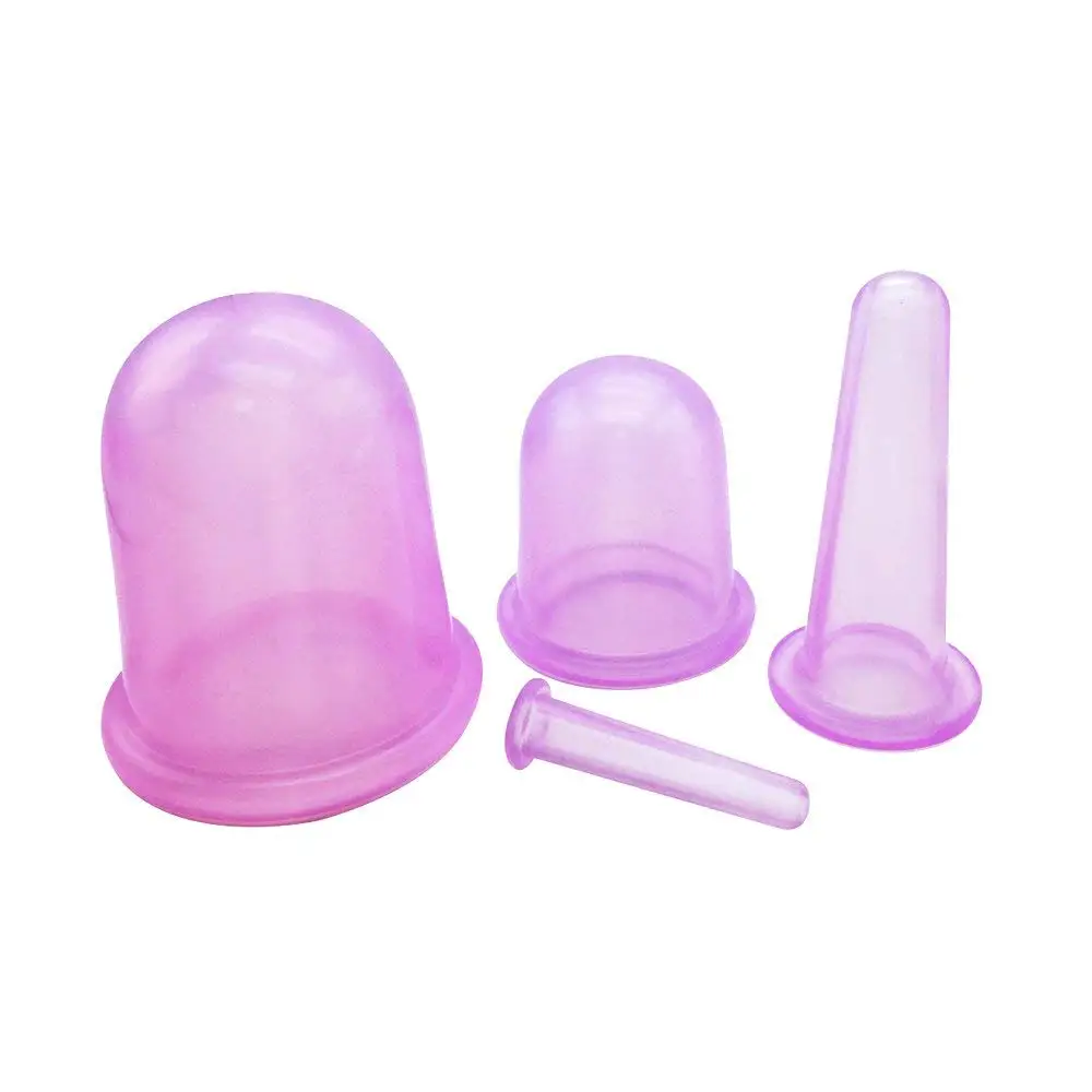 

Factory Cupping Therapy Set Gentle Ventouse Massage Silicone Cupping Cups, Transparent;blue;pink;purple;green;yellow;black and customized color