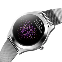 

2019 newest Round screen waterproof heart rate smartwatch women kw10 women smartwatch smart bracelet