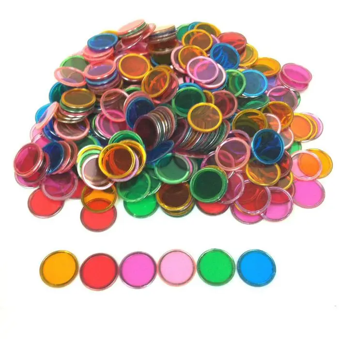 Learning Resources Transparent Color Counting Chips Class Bulk Pack of 600 in Resealable Bag InPrimeTime Exclusive