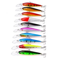 

Drop Shipping Hot Sale 11cm 10.5g Hard Bait Minnow Fishing lures Bass Fresh Salt water 6#hook