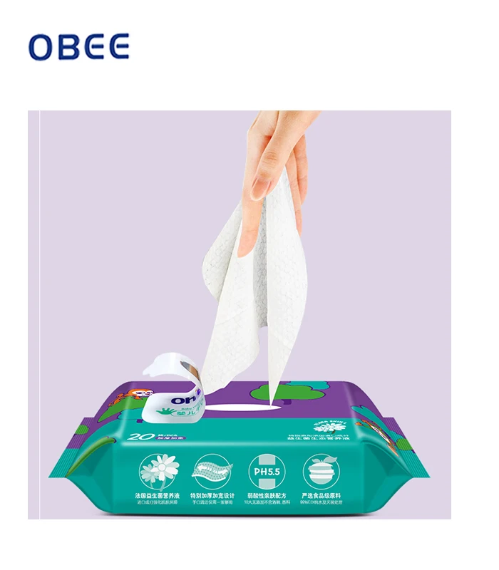 
OEM brands acceptable 100% pure water Non Alcohol Baby Wet Wipes from China professional manufacturer 