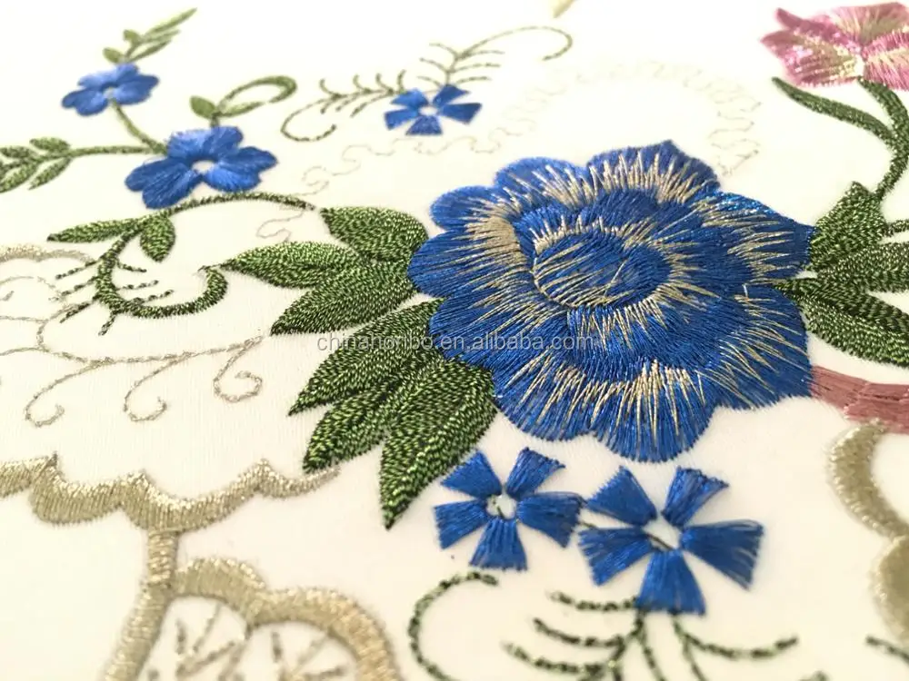 Hb915 New Technolog Flat Embroidery Lace Fabric Embroidery Patch 15