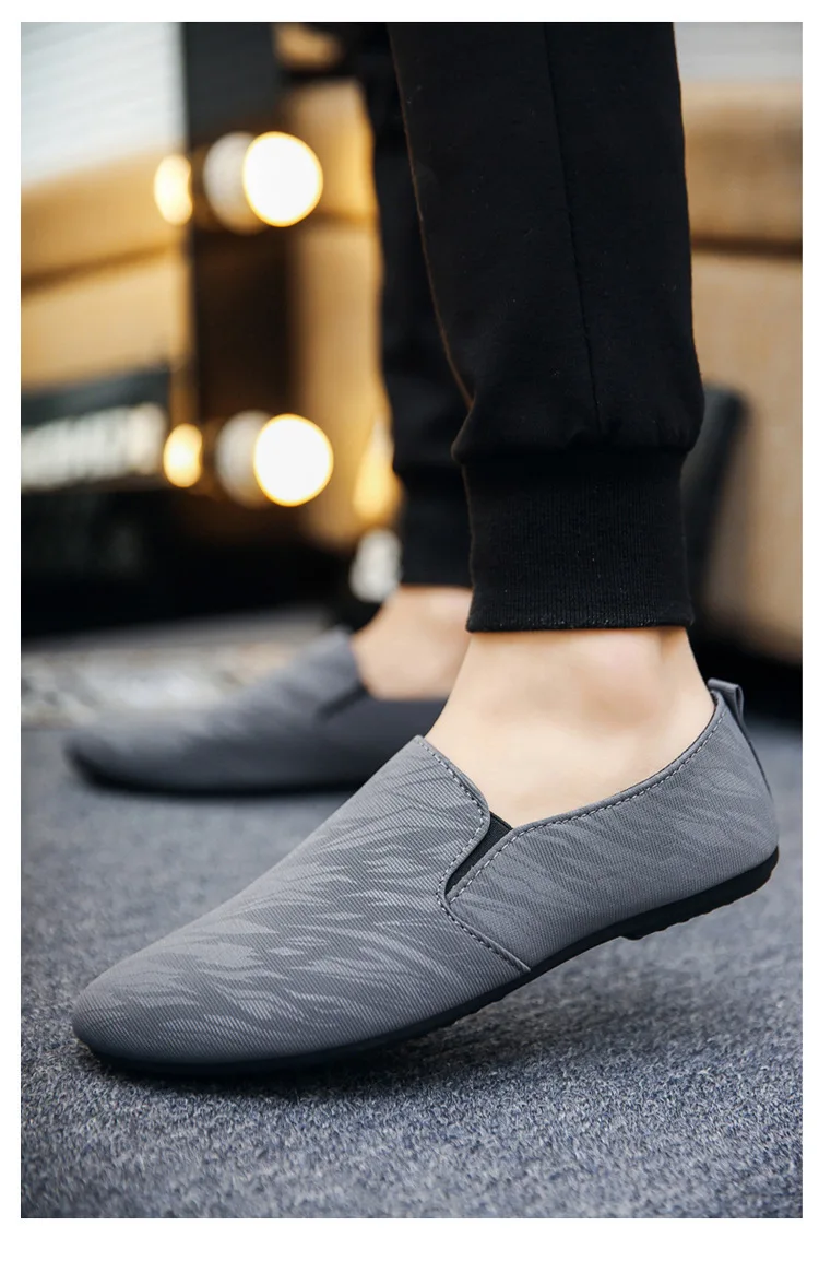 grey colour loafer shoes