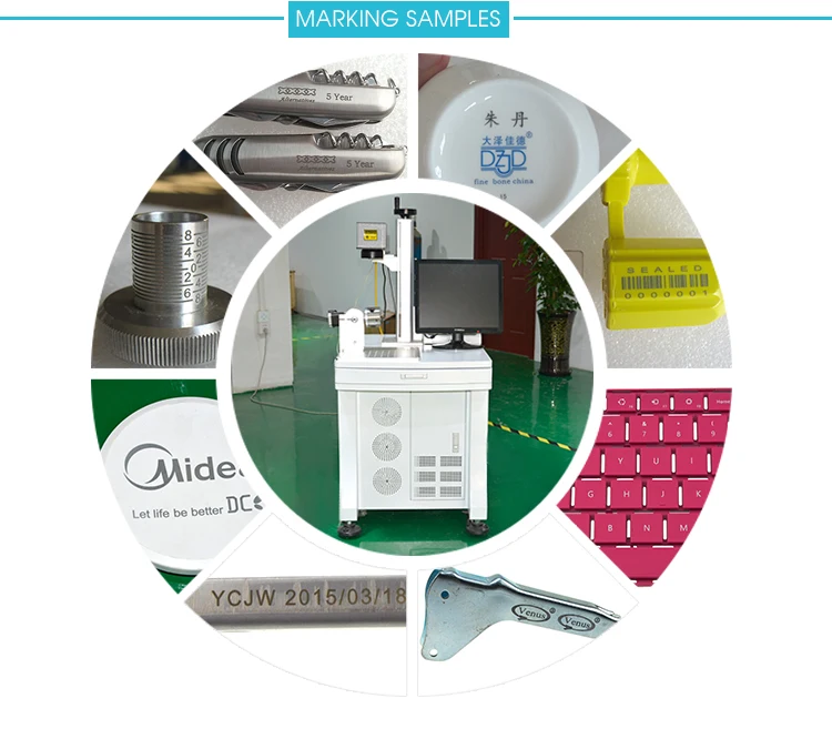 Good Quality 10W 20W 30W 50W Fiber Laser Marking Machine For Iphone Housing Case