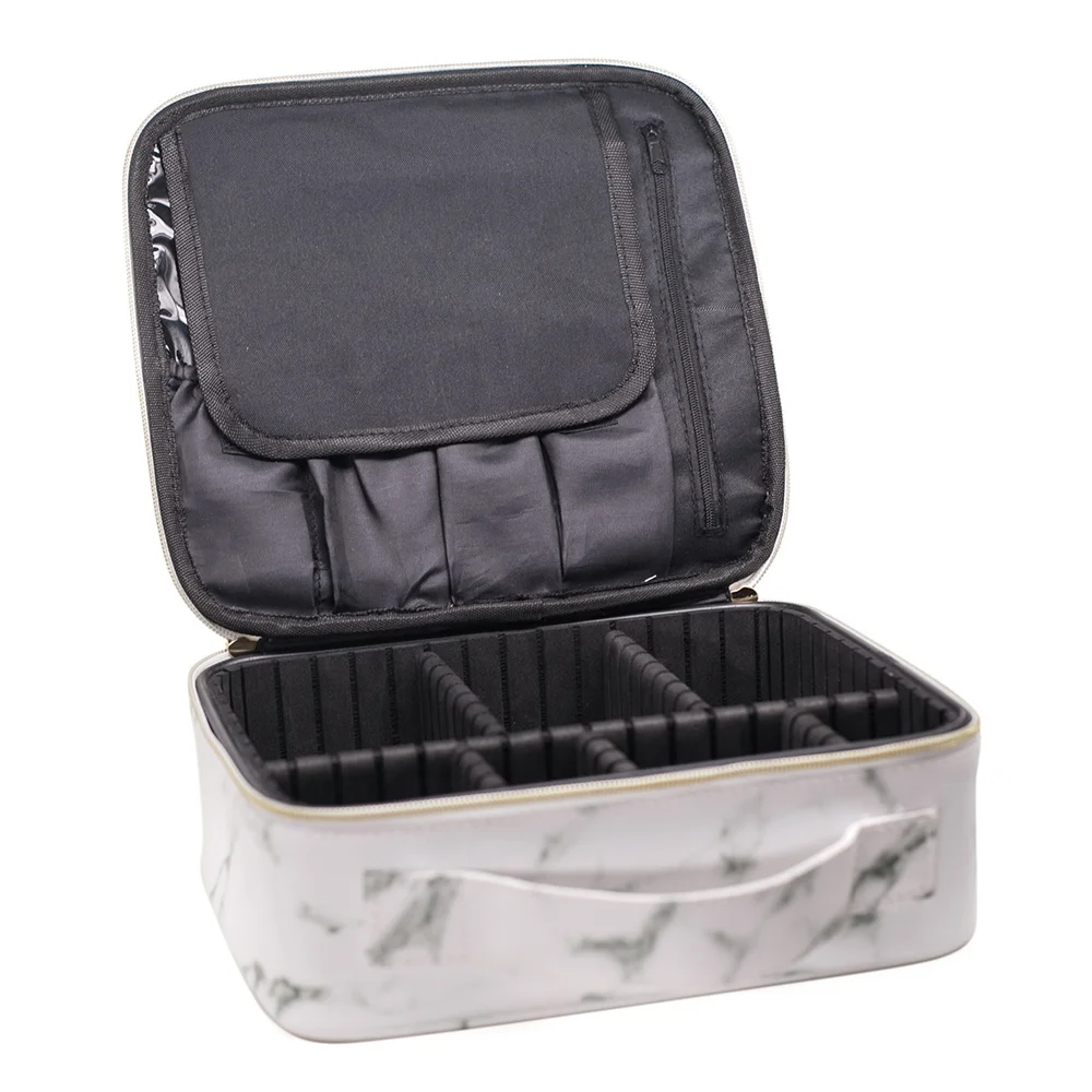 

Popular Travel Marble Make Up Cosmetic Bag, White