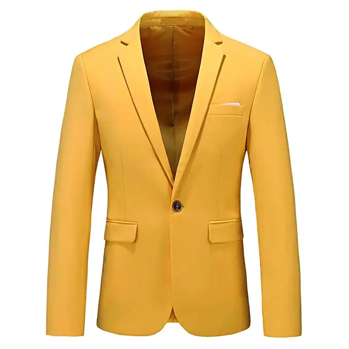 Erfenis Speel beoefenaar Hot Sale Customized Yellow Two Piece Slim Fit Suit Blazer Latest Suit  Styles For Men - Buy Slim Fit Suit Blazer Men,Latest Suit Styles For Men,Two  Piece Suit For Men Product on
