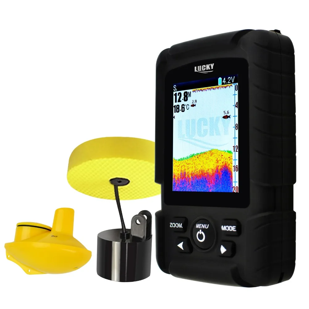 328ft/100m Wireless Coverage 2-in-1 Lucky Fishfinder Eng/ru Menu 100% ...