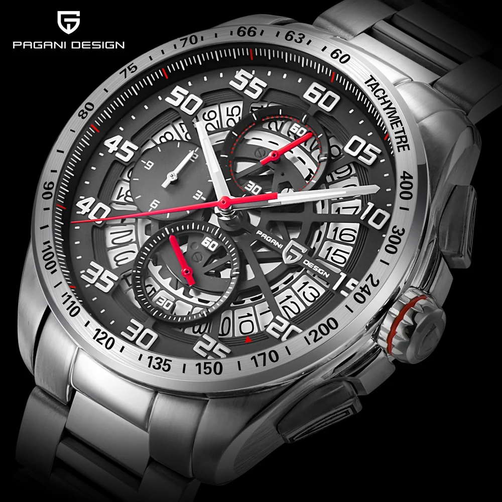 

Original PAGANI DESIGN Top Luxury Brand Sports Chronograph Men's Watches Waterproof Quartz Watches Clock Masculino saat