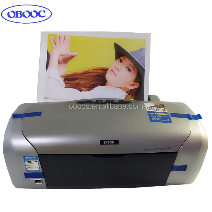 R230 A4 Size PVC/ ID Card /Plates/Mugs Digital Inkjet Printer with Sublimation Ink Printing