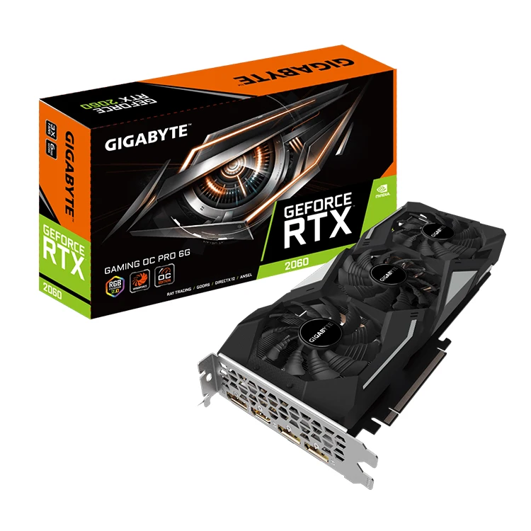 

GIGABYTE New Original NVIDIA GeForce RTX2060 OC PRO 6G GDDR6 192 bit Gaming Graphics Card