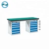 Metal Work Bench Assembly Line Roller Operation Desk with Double five drawer cabinet L1800*W750*H800mm YH-WBH-1800-9