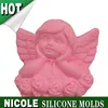 R0847 new handmade silicone angel soap molds