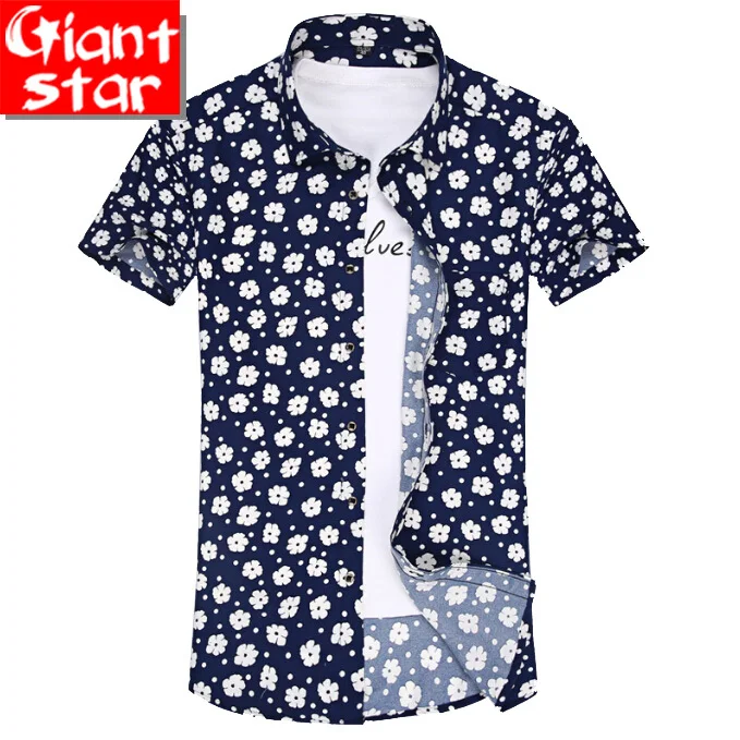 mens floral short sleeve dress shirts