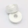 Wholesalers white side less Size L 70D/2 pre wound bobbins spun polyester sewing bobbin thread for embroidery machine 144pcs/box