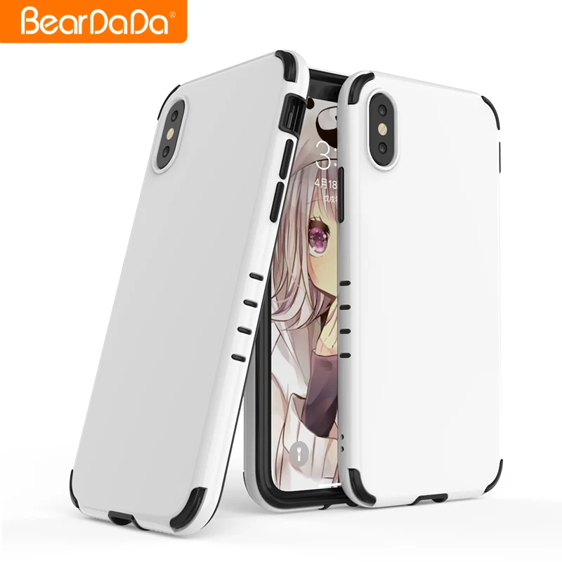 

Unique Design tpu pc white case for iphone x phone back cover