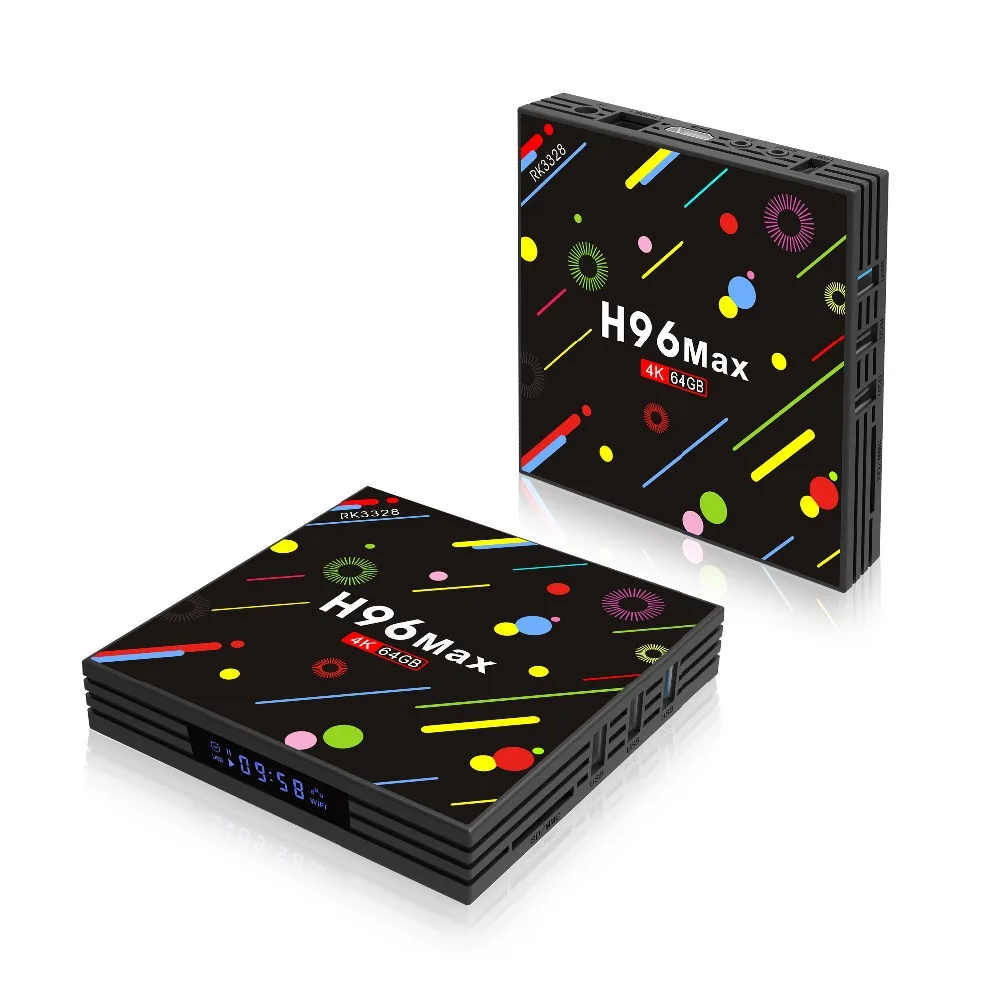 

H96 Max H2 RK3328 Quad Core 4GB RAM 64GB ROM Android 7.1 TV Box BT4.0 2.4G/5G WIFI Media Player H96 MAX-H2