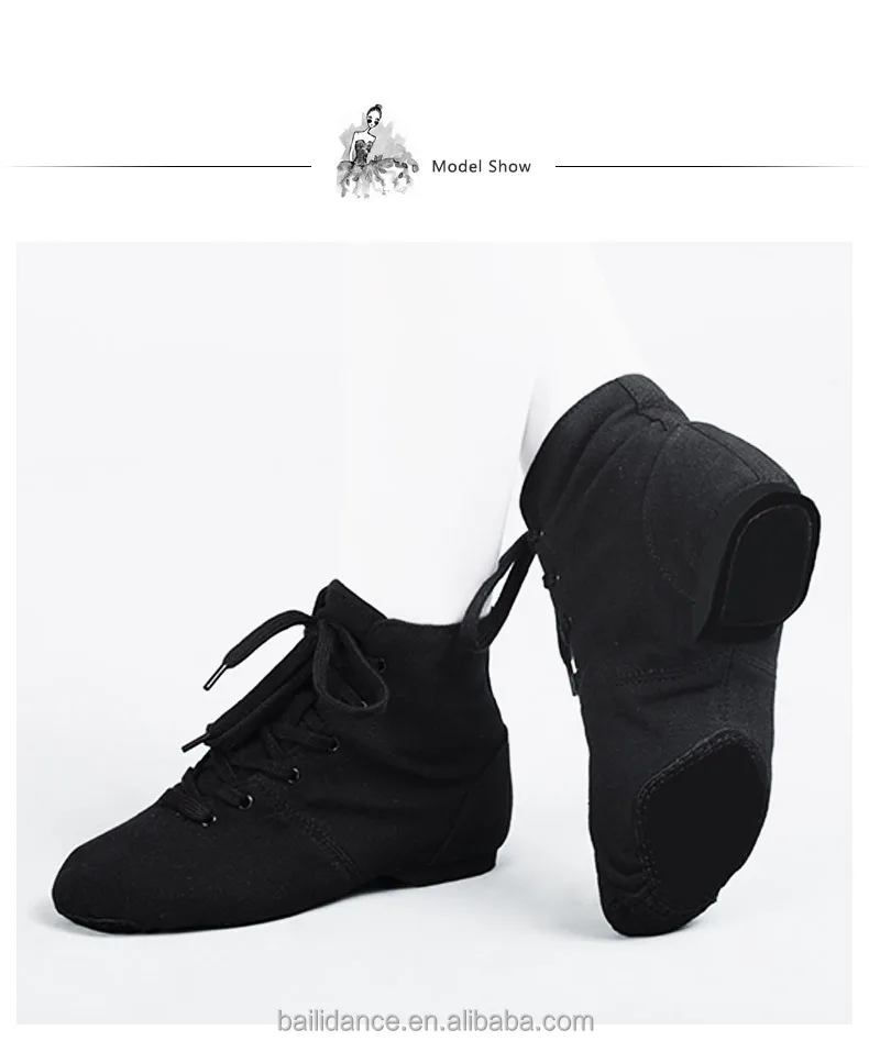 black jazz dance boots