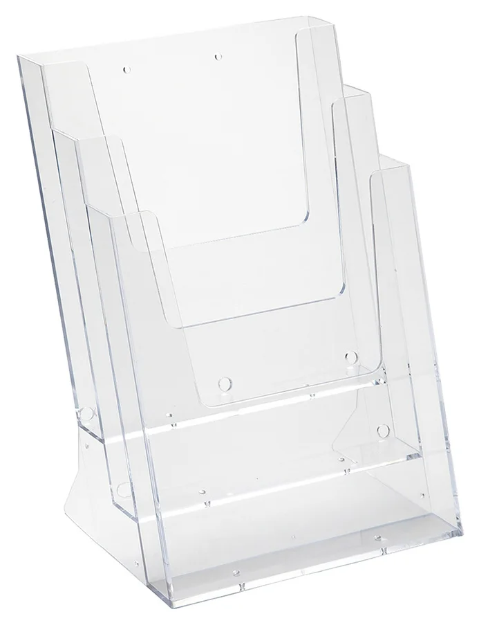 Clear Acrylic Plastic Brochure Holder For Leaflet Display Stand - Buy ...