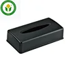 Hotel supplies black rectangular melamine tissue box
