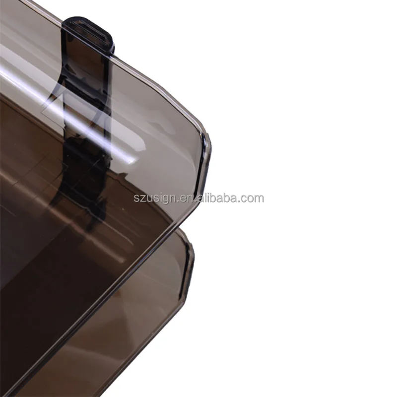 
US-4022 PS clear two layers document tray 