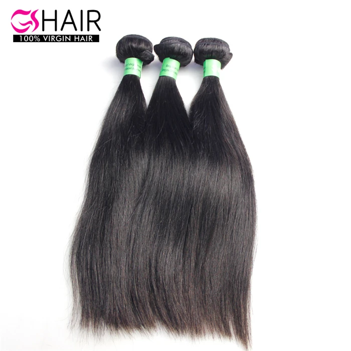 

3pcs /lot Straight natural Black Human Hair Weave 8-34inch gs hair extension dhl free shipping Brazilian Virgin Hair, Natural color 1b to #2