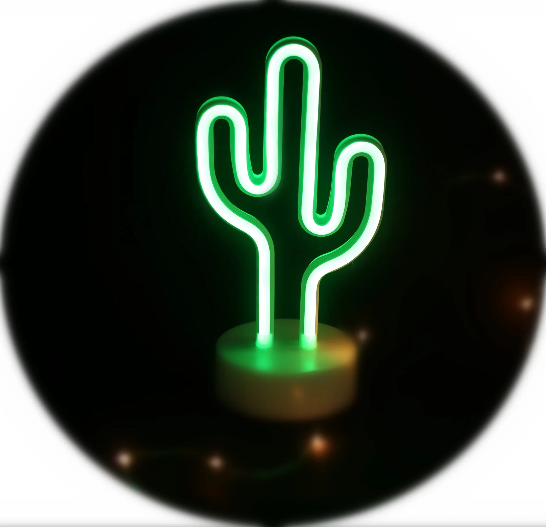 Colorful lamps home decor led neon light cactus design neon lights with home decoration lamp