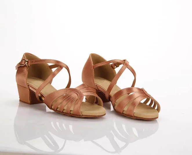 2018 Best Seller Girl Latin Shoes Fresh Satin Child Latin Shoes China