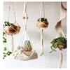 Macrame Plant Hanger Indoor Outdoor Hanging Planter Basket Cotton Rope,Plant Hanger Macrame