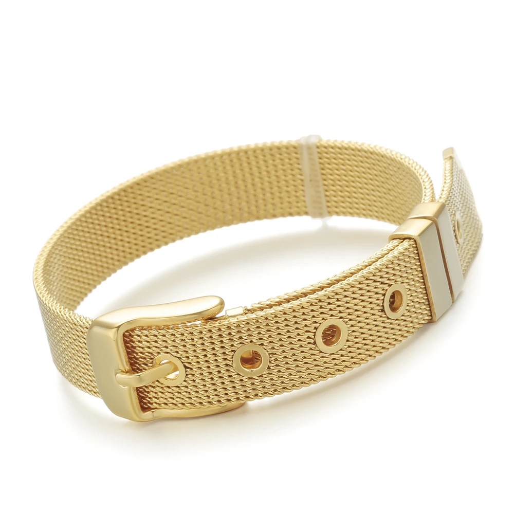 

Fashion Women Gift custom logo gold stainless steel bracelet for women