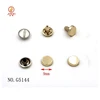 Handbag little metal fittings 9mm flat head rivets button stud with cap