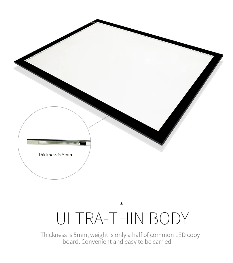 ultrathin portable led light box tracer art craft tracing light pad board a1 a2 a3 a4