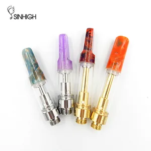 Wholesale 100% High Quality Empty Cartridge Ceramce Heating Element Thick Oil Cartomizer Cartridge Resin Mouthpiece Tip Carts
